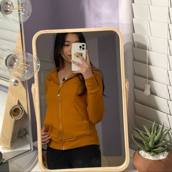 lululemon athletica Sweaters - lululemon in stride jacket- hooded in orange!